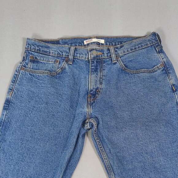 Signature by Levi Strauss Jeans men's size W32/L32 Relaxed fit denim blue colour - Picture 2 of 15